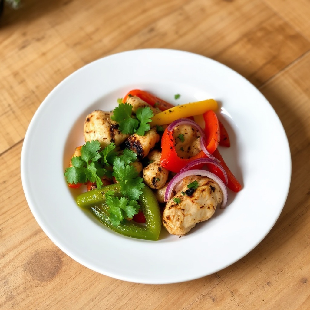 Würzige Gegrillte Hähnchen-Fajitas