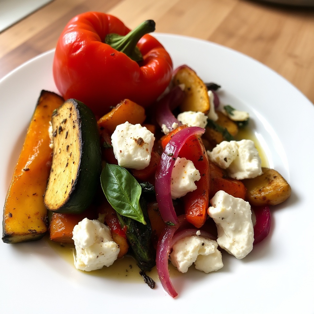 Mediterrane Röstgemüse mit Feta
