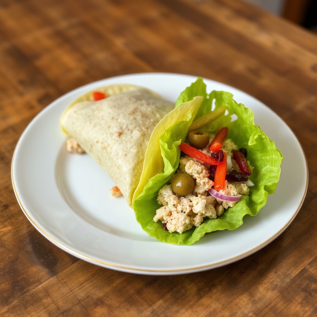 Mediterrane Thunfisch-Salat-Wraps