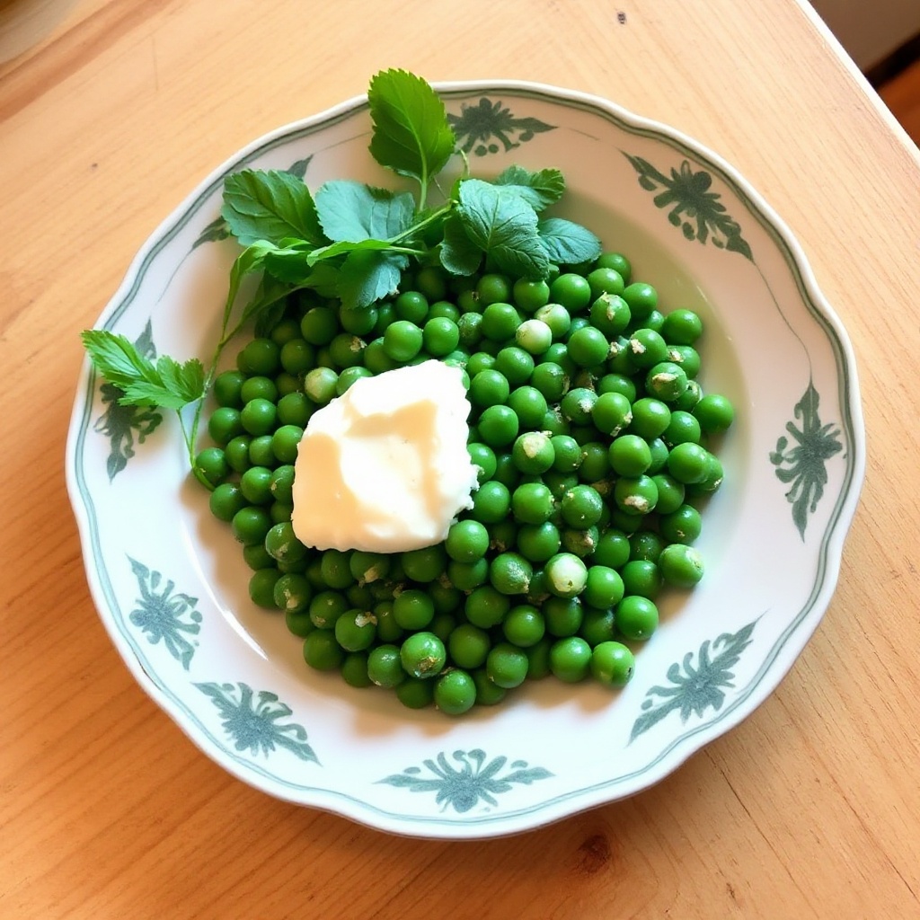 Piselli alla Francese con Crema di Menta
