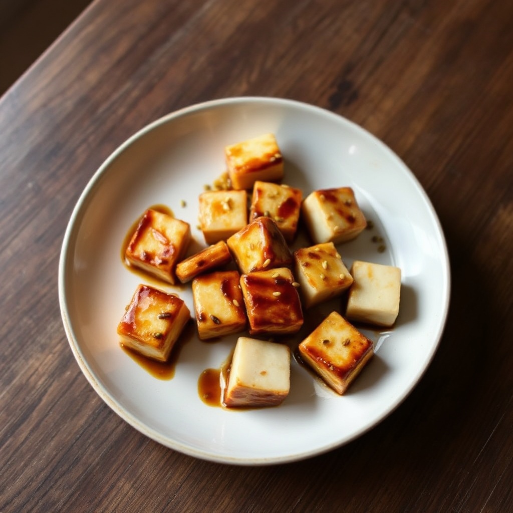 Bocconcini di Tofu Glassati al Miso