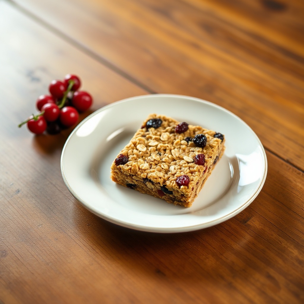 Leckere Hafer- und Beeren-Snackriegel