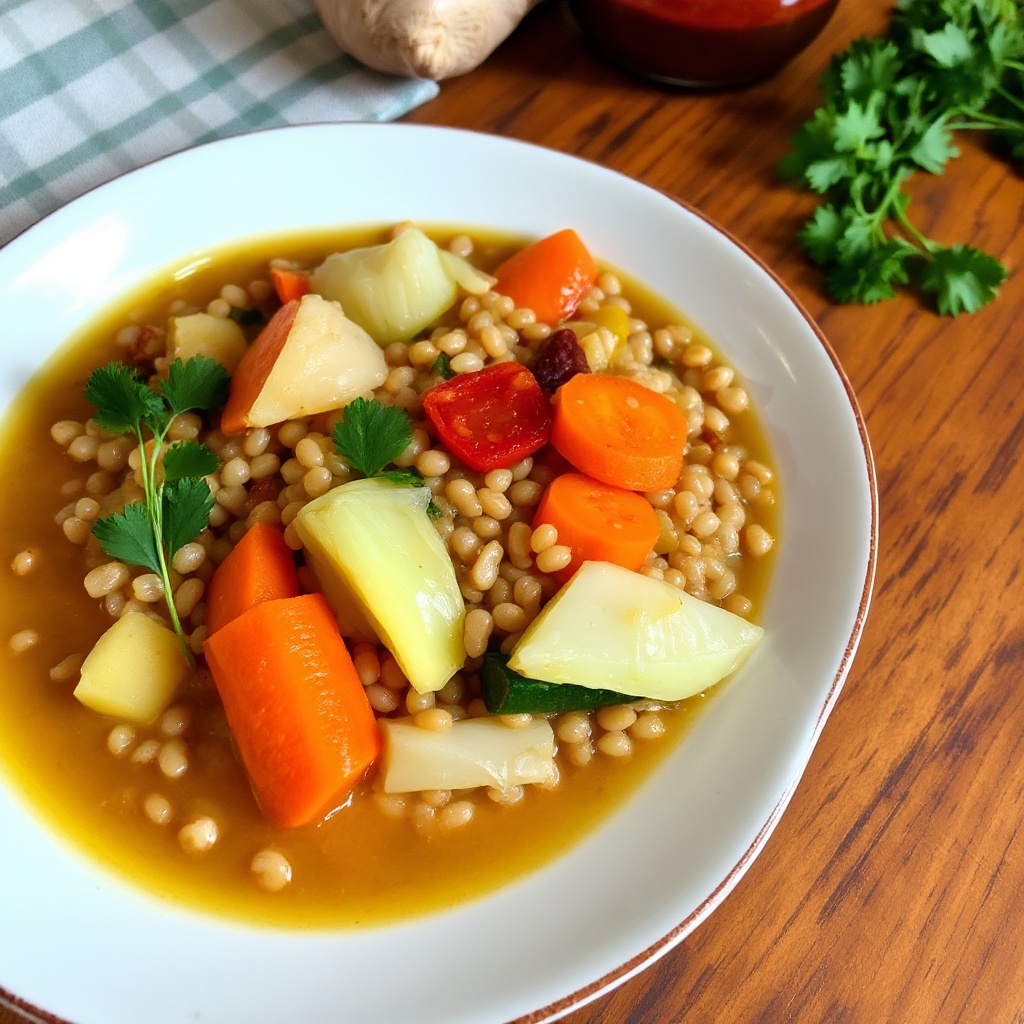 Stufato di Orzo e Verdure