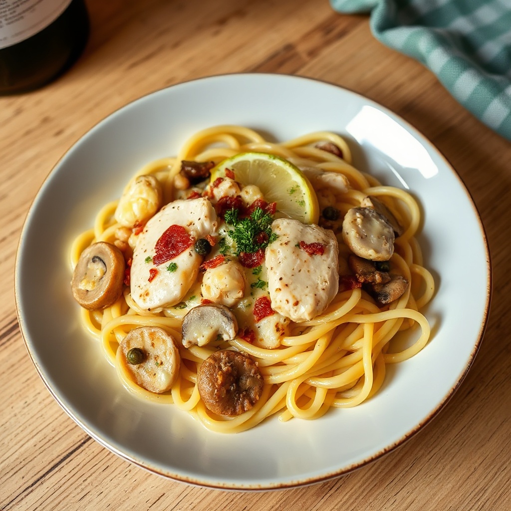Creamy Lemon Chicken Pasta Delight
