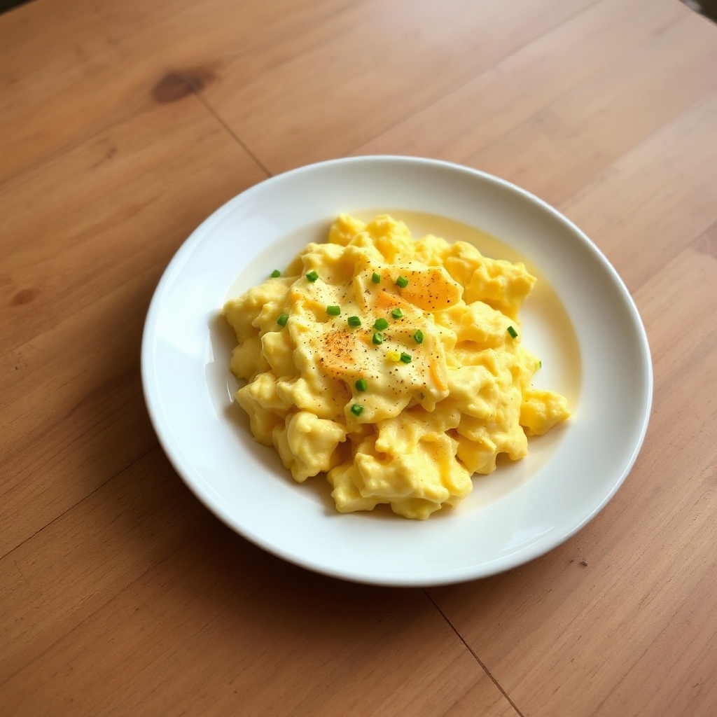 Cremige Cheddar-Rühreier
