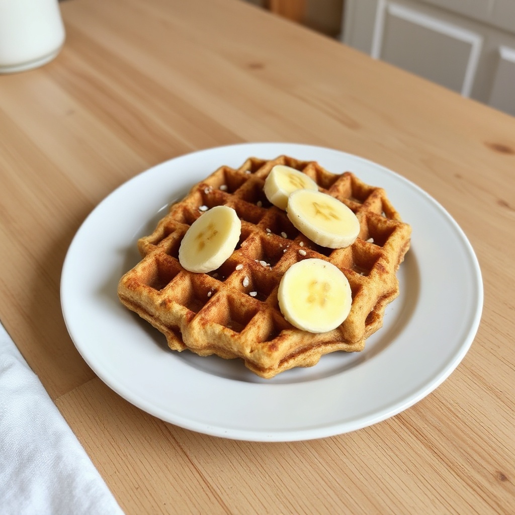 Knusprige vegane Haferwaffeln
