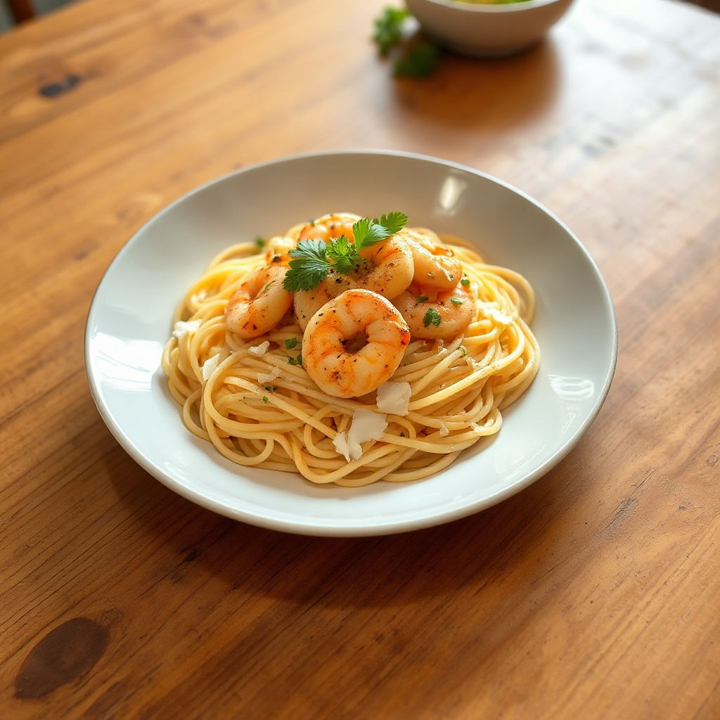 Creamy Coconut Shrimp Pasta