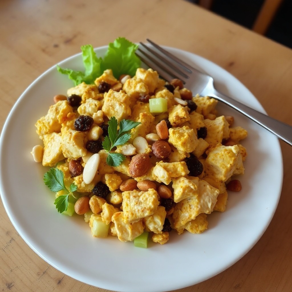 Insalata di Pollo al Curry Dorato