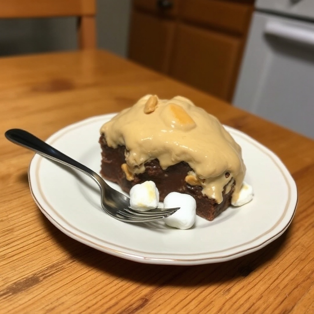 Cremige Erdnussbutter-Fudge-Delikatesse
