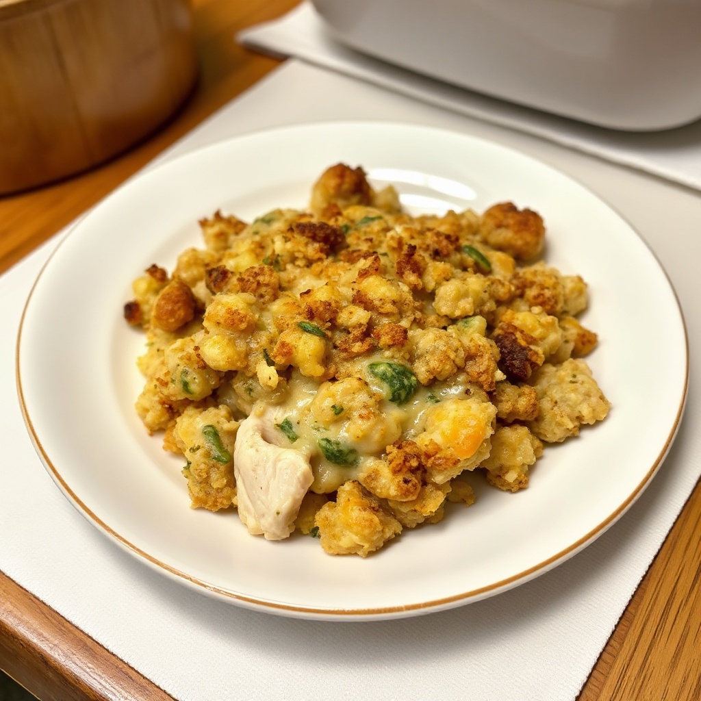 Casseruola di Pollo e Ripieno Aromatico