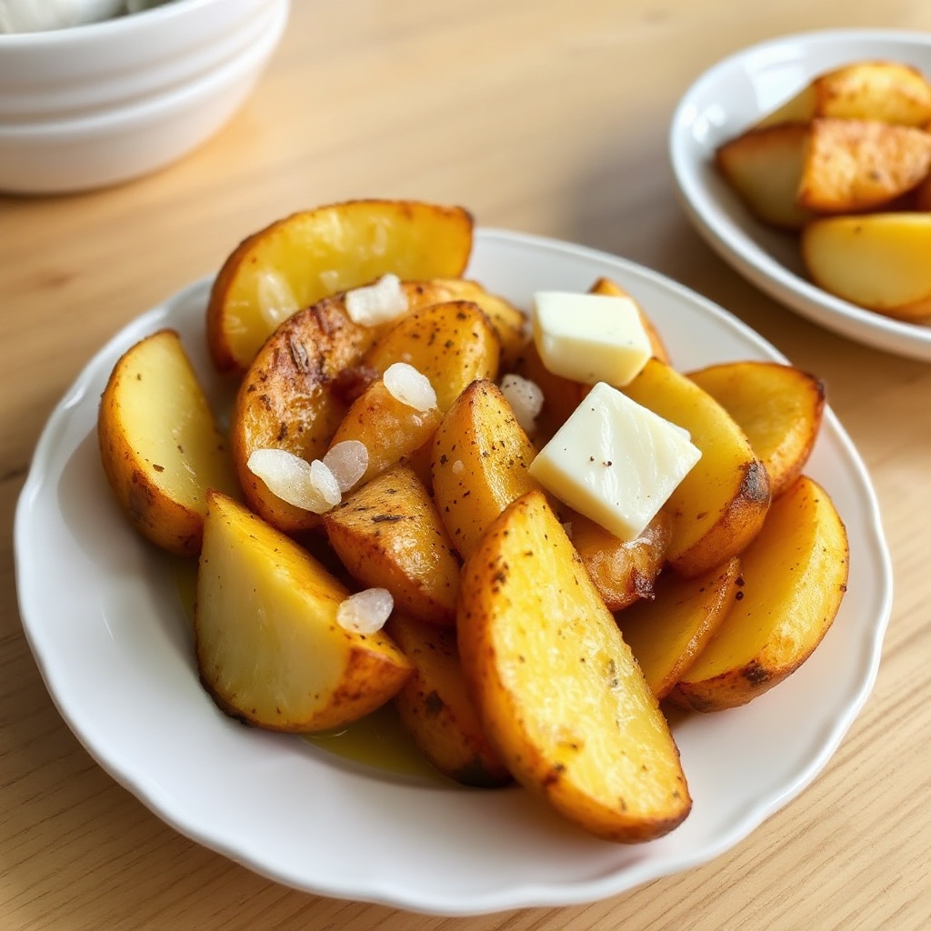 Fette di Patate Dorate in Padella