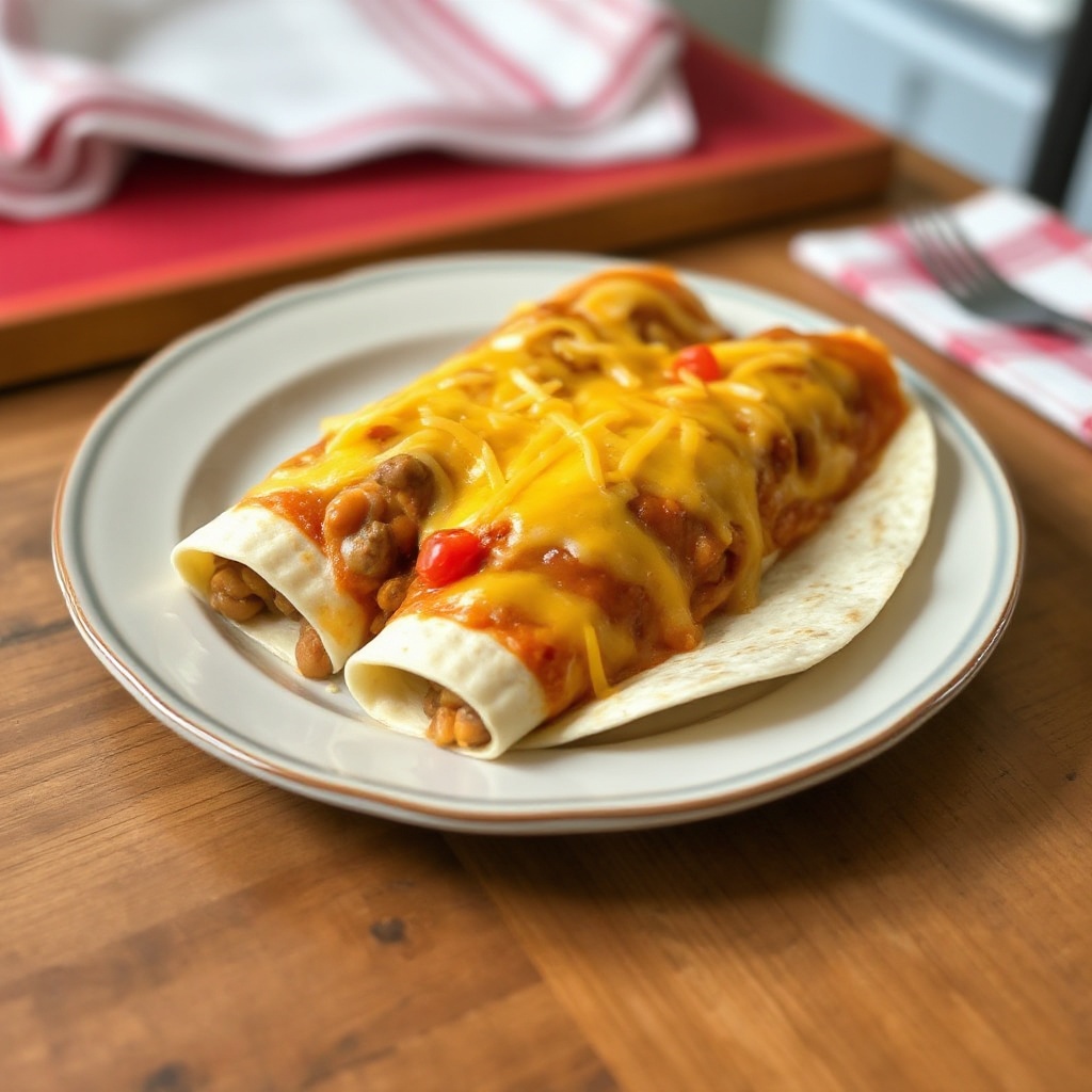 Enchiladas di Salsiccia e Fagioli con Formaggio