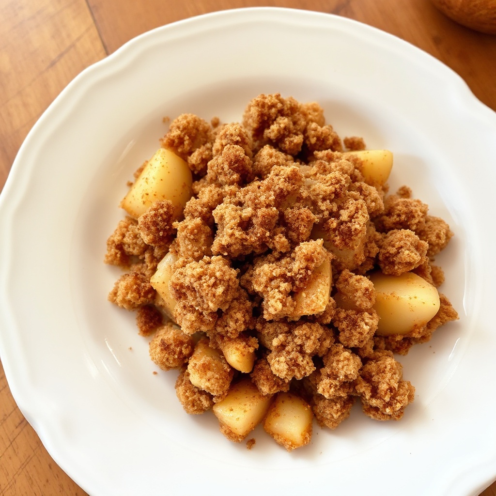 Delizia di Crumble di Mele alla Cannella