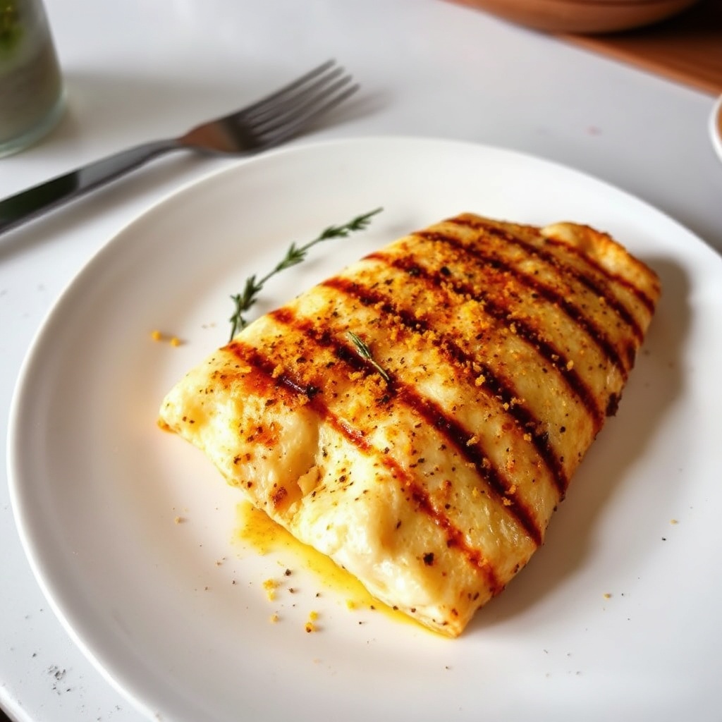 Pesce Persico Grigliato con Agrumi