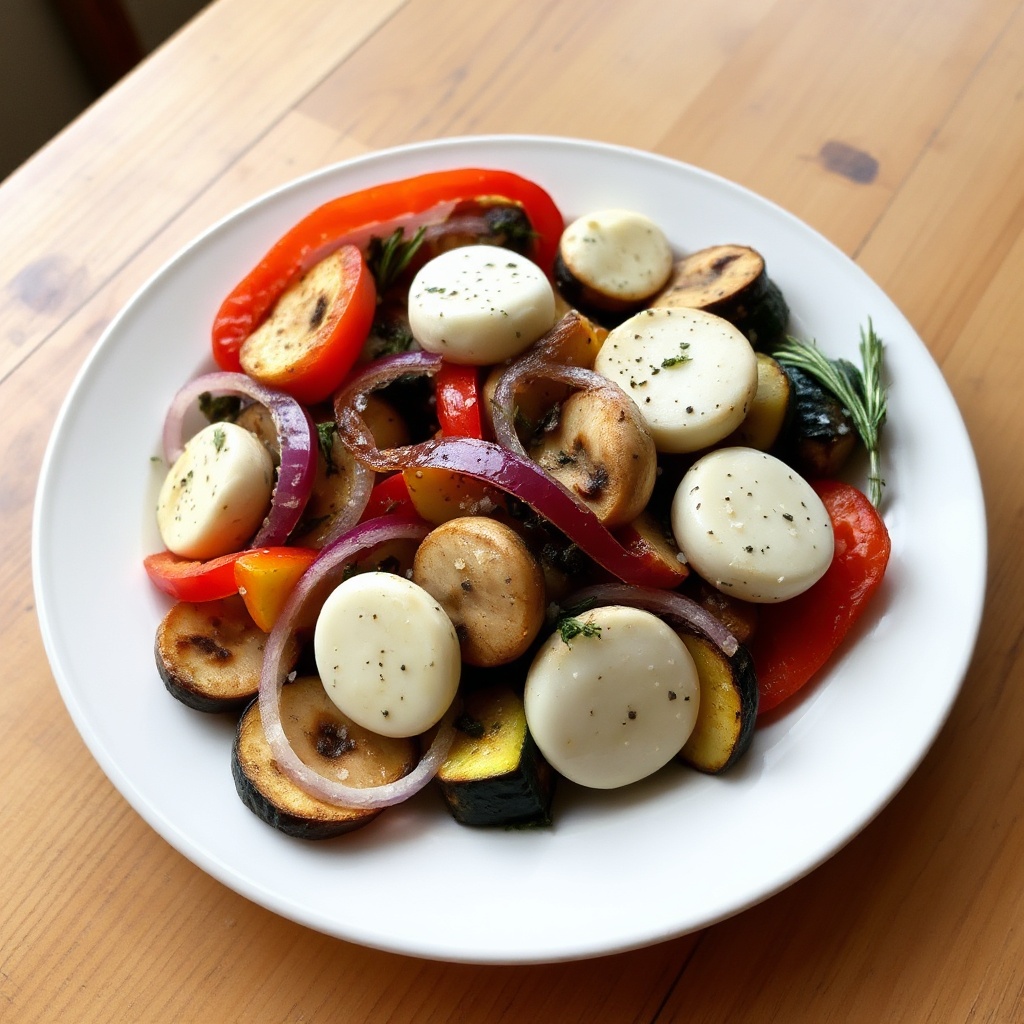 Misto di Verdure Arrosto con Aglio e Erbe