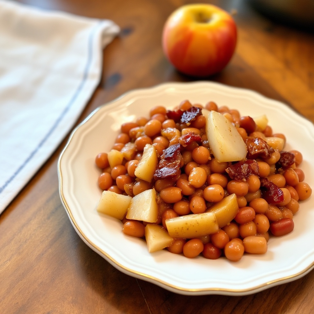 Sformato di Fagioli con Mele Affumicate e Dolci