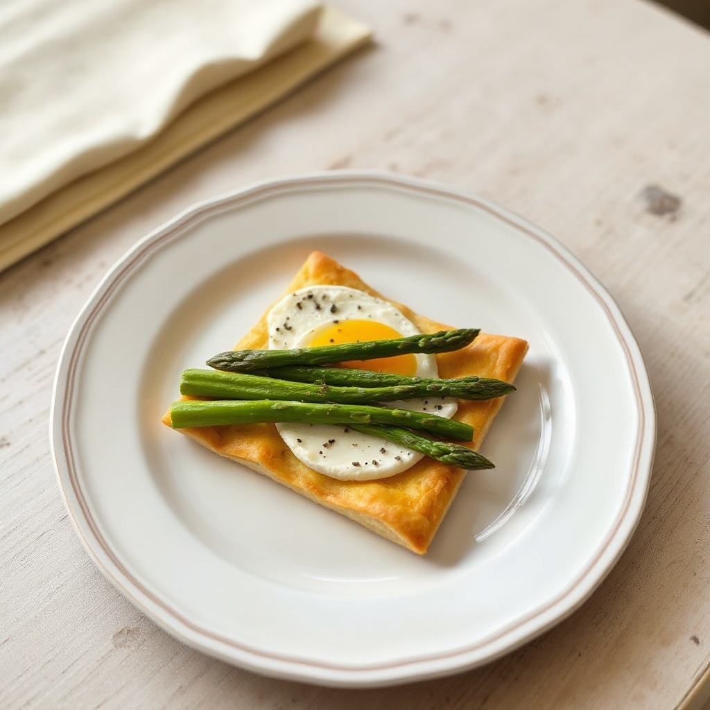 Herzhafter Spargel-Brie-Tarte