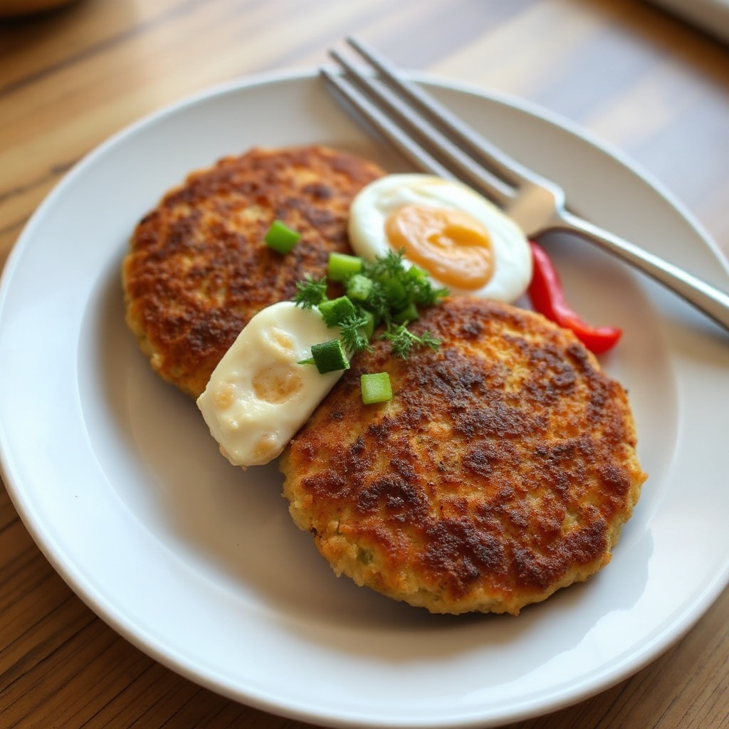 Golden Walleye and Crab Patties