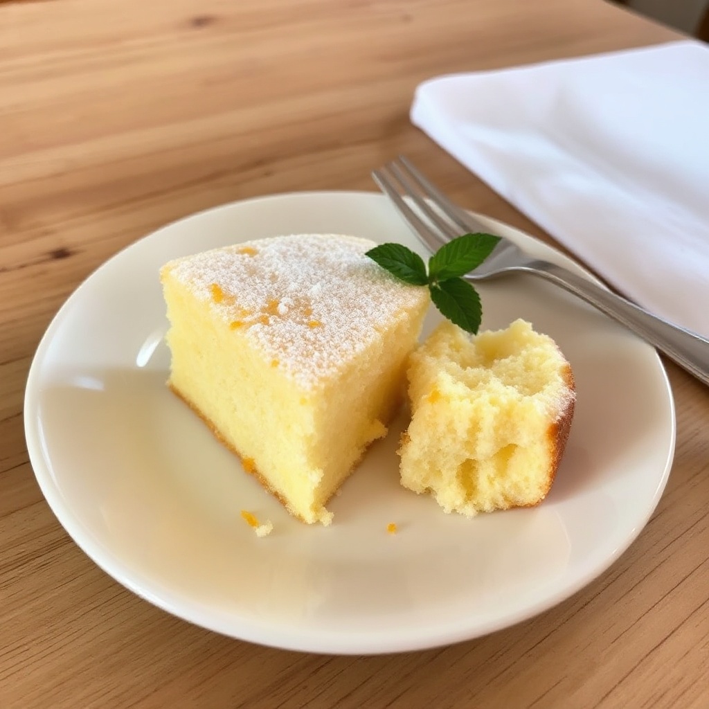 Fluffiger Zitrus-Biskuitkuchen