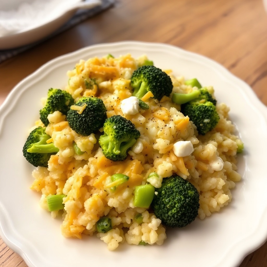 Sformato di Broccoli e Riso con Formaggio