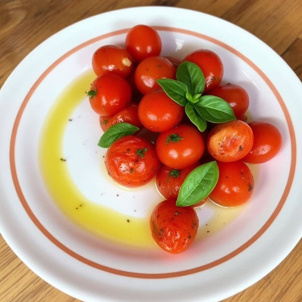 Pomodorini Saltati con Aglio e Erbe