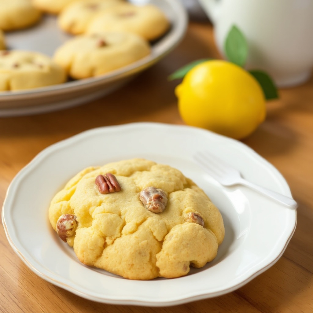 Zesty Lemon Pecan Cookies
