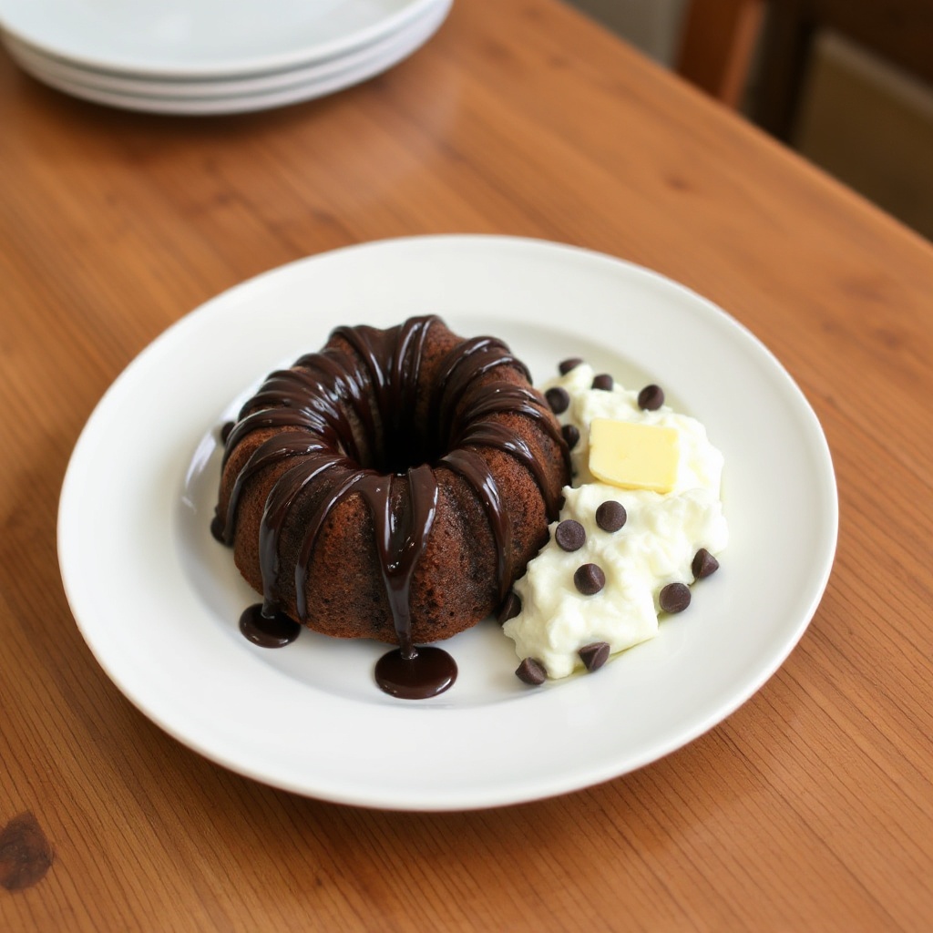 Dekadenter Schokoladenstückchen-Bundt-Kuchen mit samtiger Schokoladenglasur