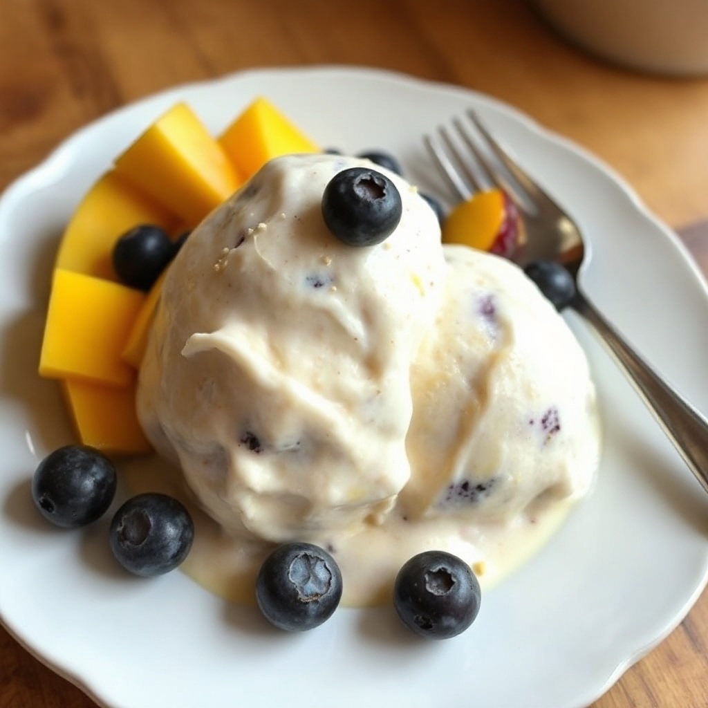 Cremige Tahini-Beeren-Glückseis