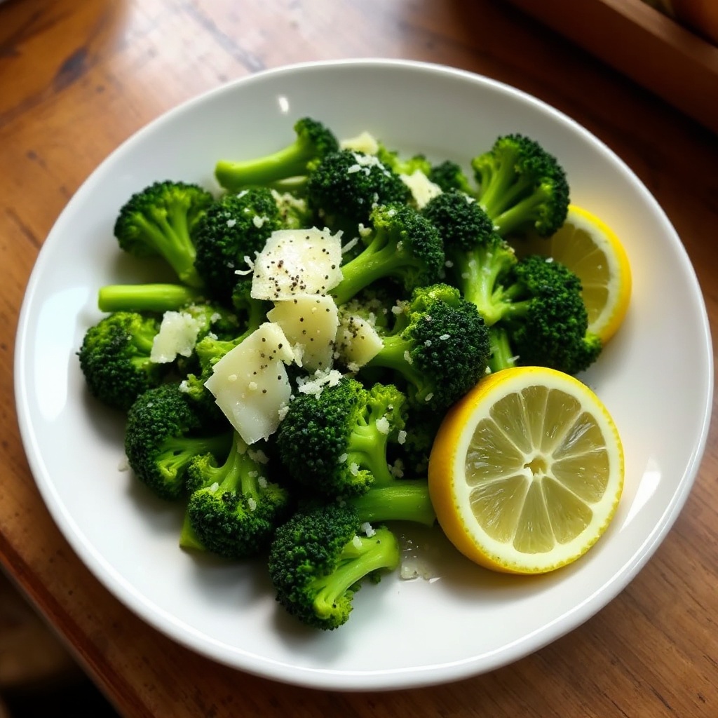 Knoblauch-Zitronen-Brokkoli mit Parmesan