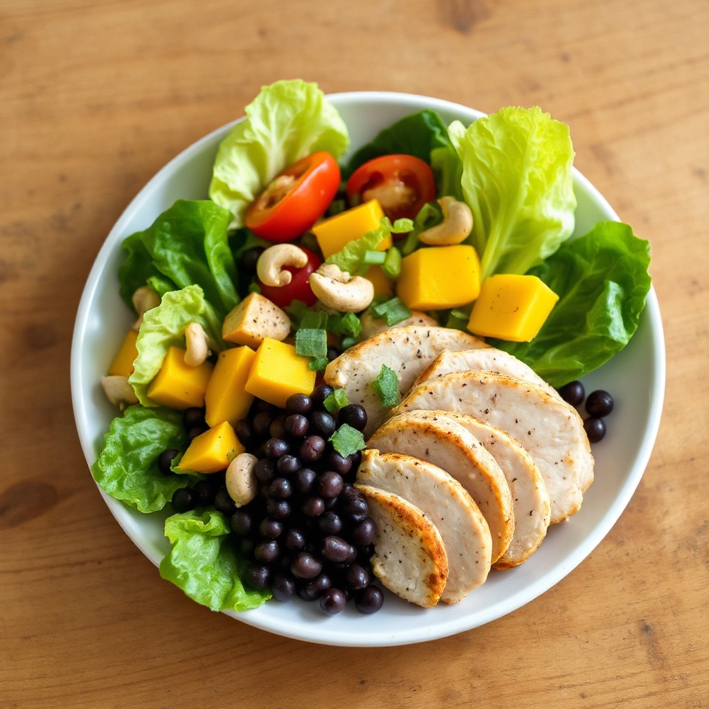 Tropical Chicken Salad with Zesty Lime Dressing