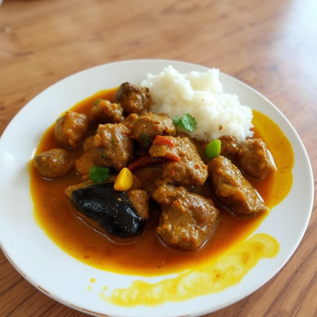 Kap-Malay-Lammcurry mit Aubergine