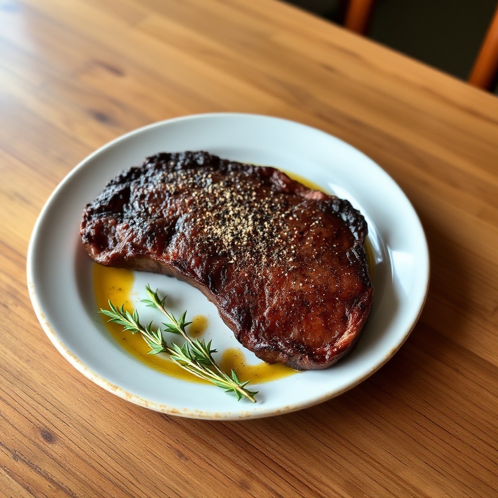 Perfekt gebratene Rib Eye mit rauchiger Gewürzmischung