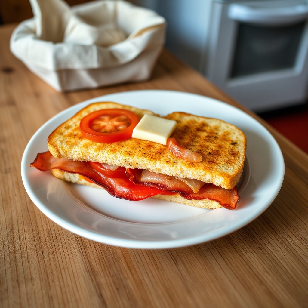 Panini Salato con Bacon e Pomodoro