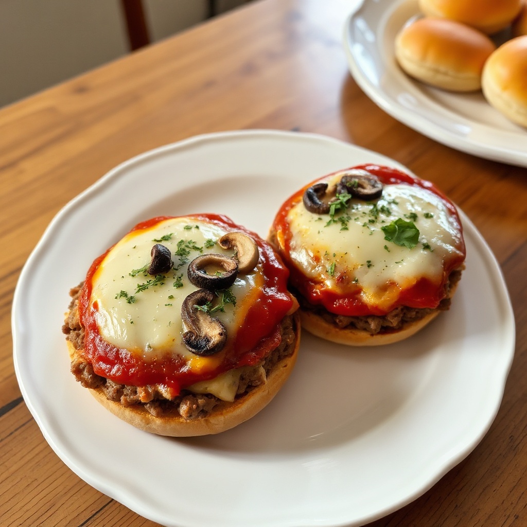 Hamburger Ripieni di Pizza con Formaggio