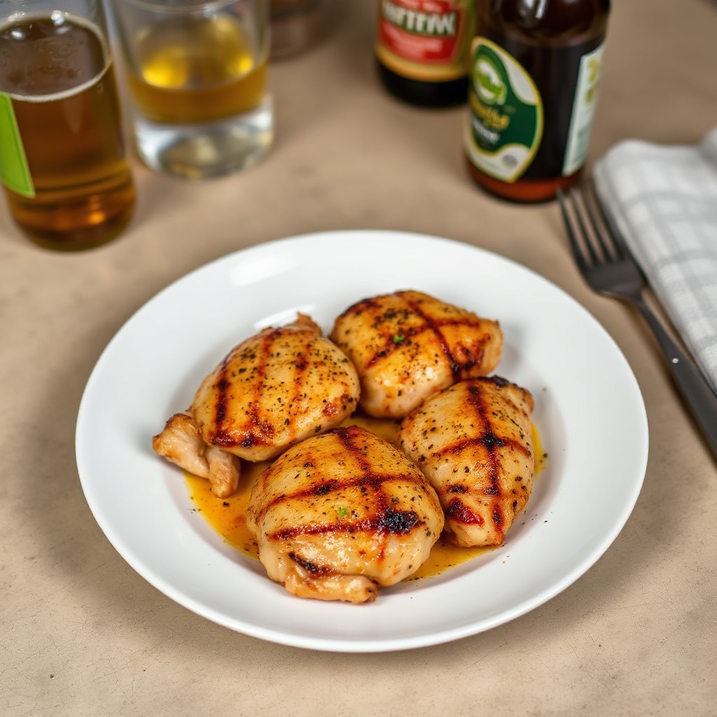 Bier-infused gegrilltes Hähnchen