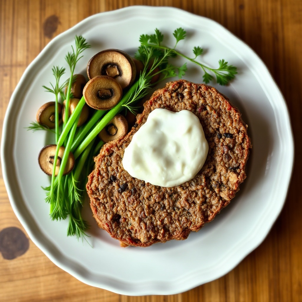 Savory Swedish Mushroom-Stuffed Meatloaf