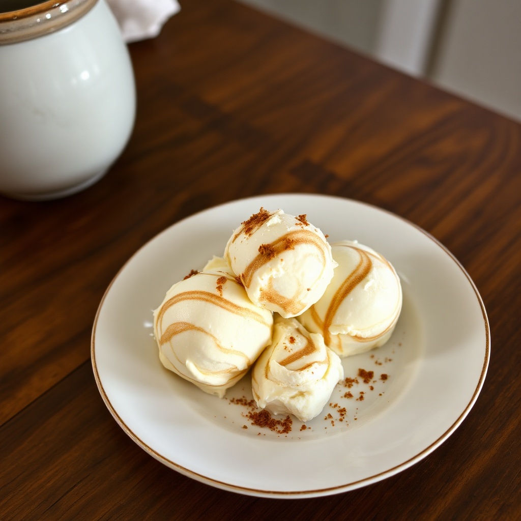 Cinnamon Coconut Ripple Ice Cream