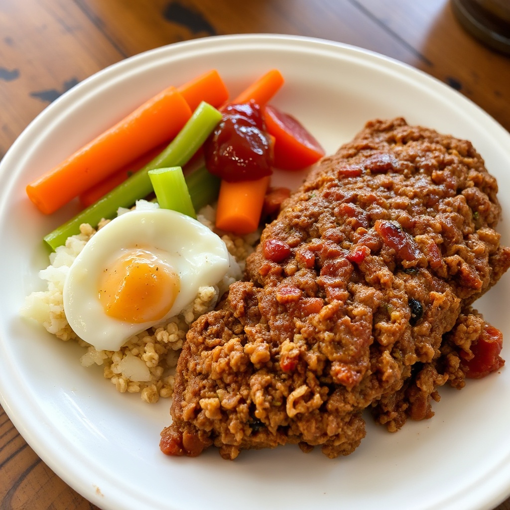 Herzhafter Hausgemachter Hackbraten
