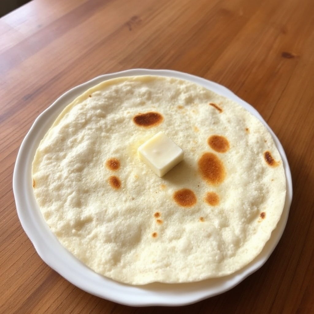 Weiche und fluffige hausgemachte Tortillas