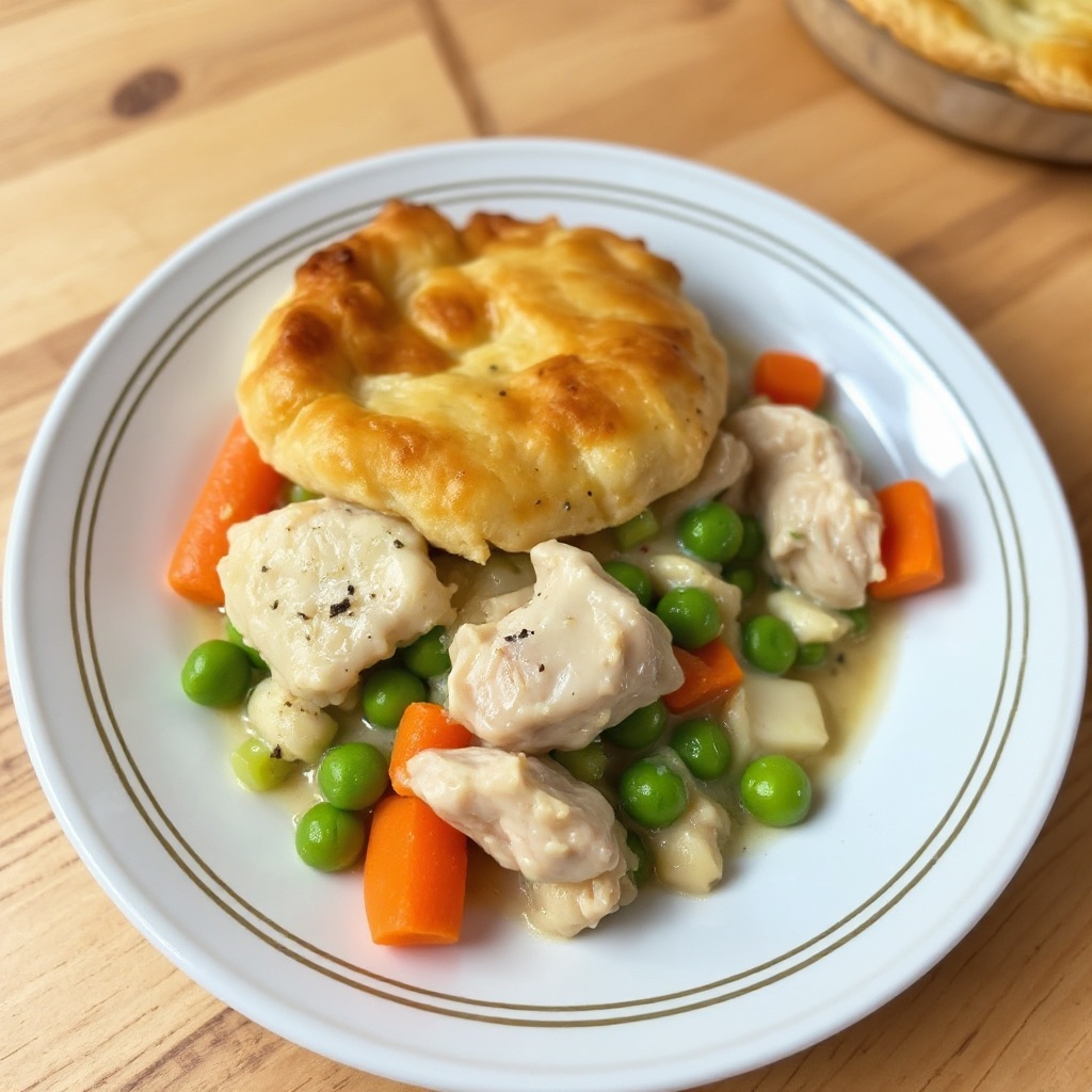 Herzhafter Hähnchen- und Gemüse-Pastete