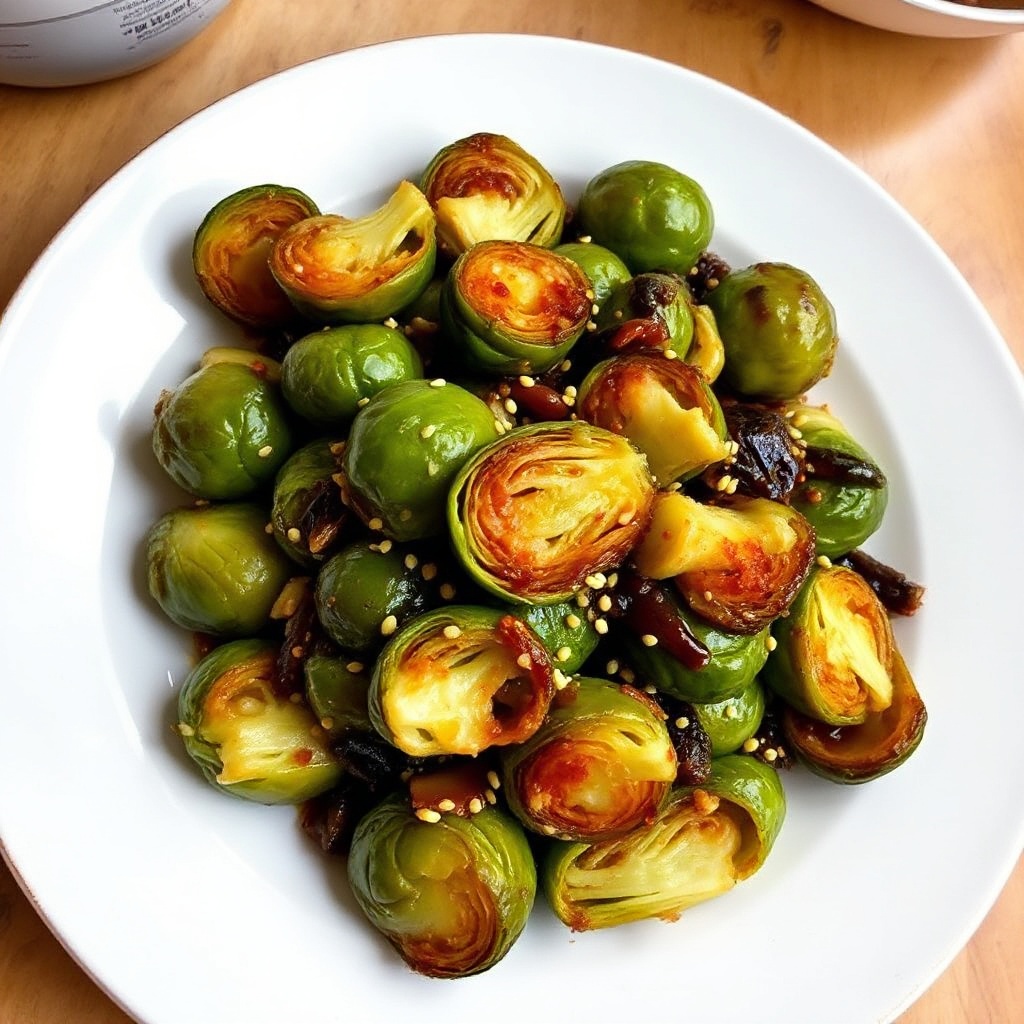 Spicy Soy-Glazed Brussels Sprouts