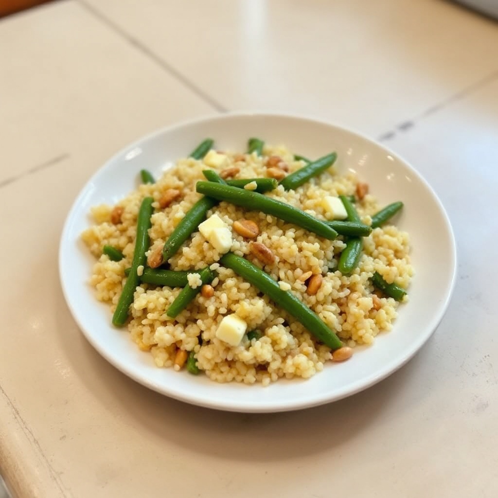 Green Bean and Pine Nut Couscous Delight
