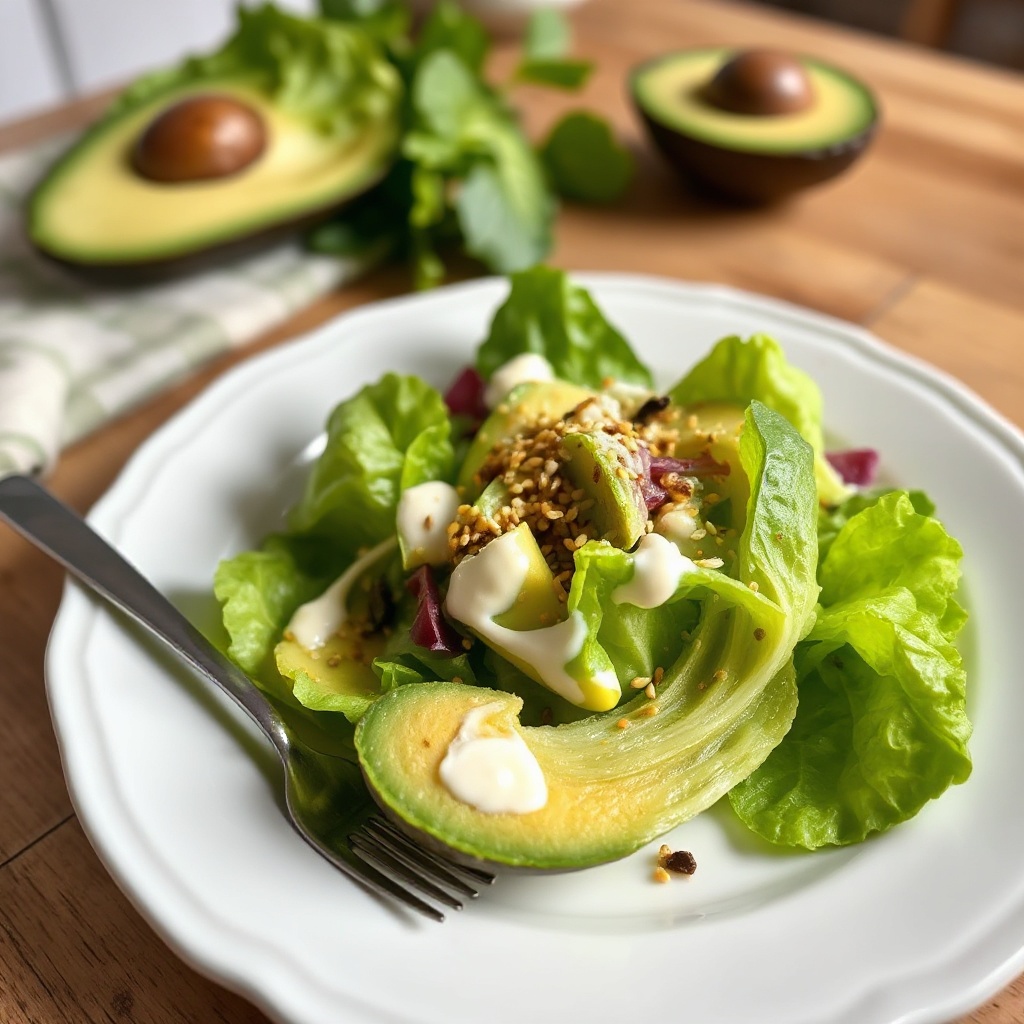 Goldene Glanz Avocado-Salat