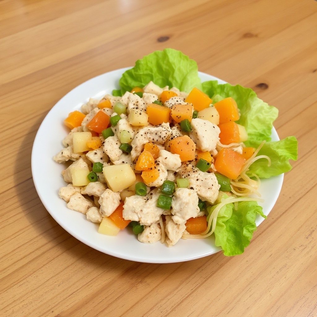 Tropischer Hähnchensalat Genuss