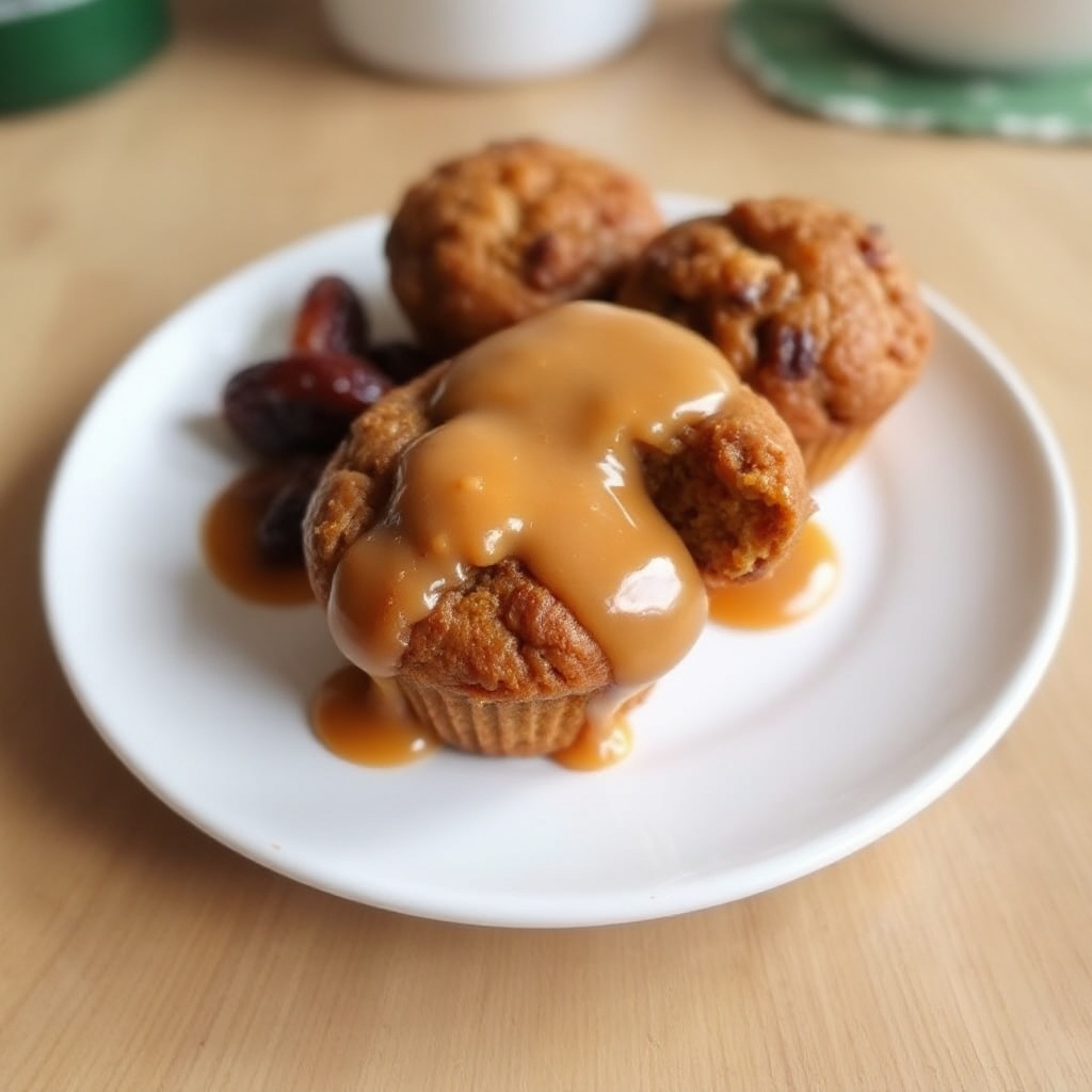 Muffin al Dattero Caramellato con Salsa al Butterscotch