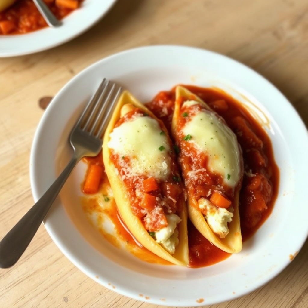 Conchiglie Ripiene di Verdure e Formaggio