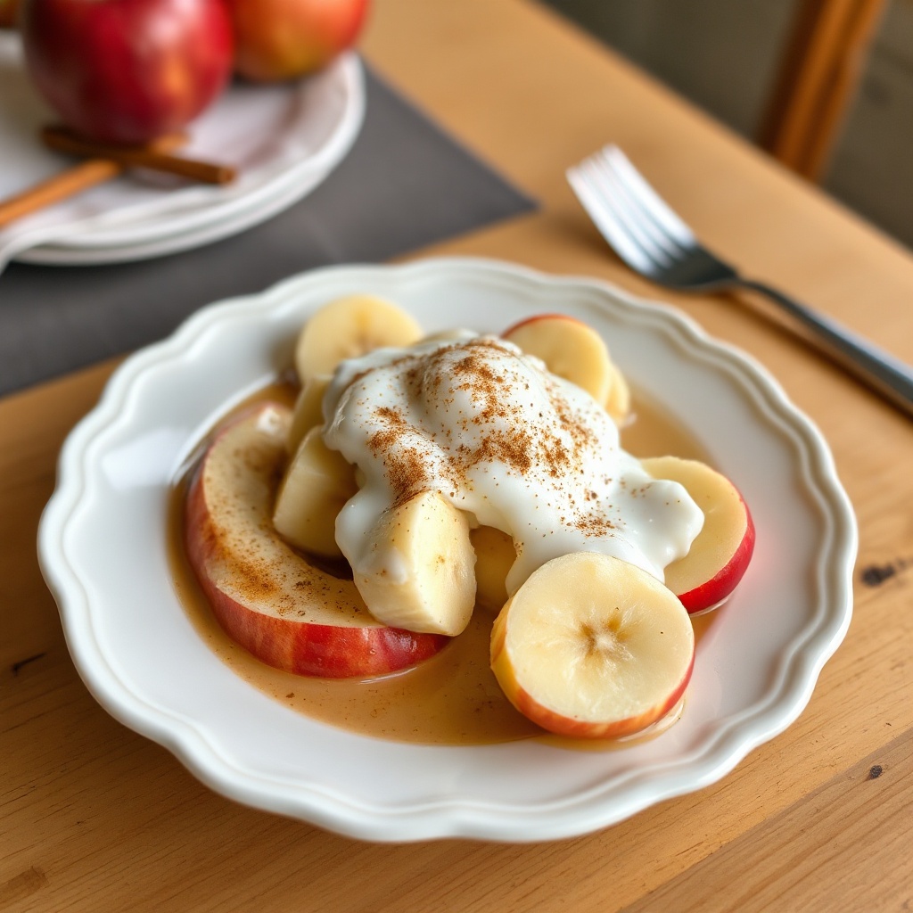 Cremige Apfel-Bananen-Delikatesse