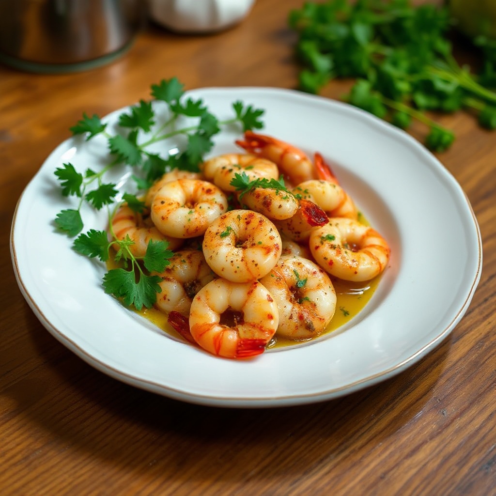 Spiced Shrimp with Aromatic Herbs