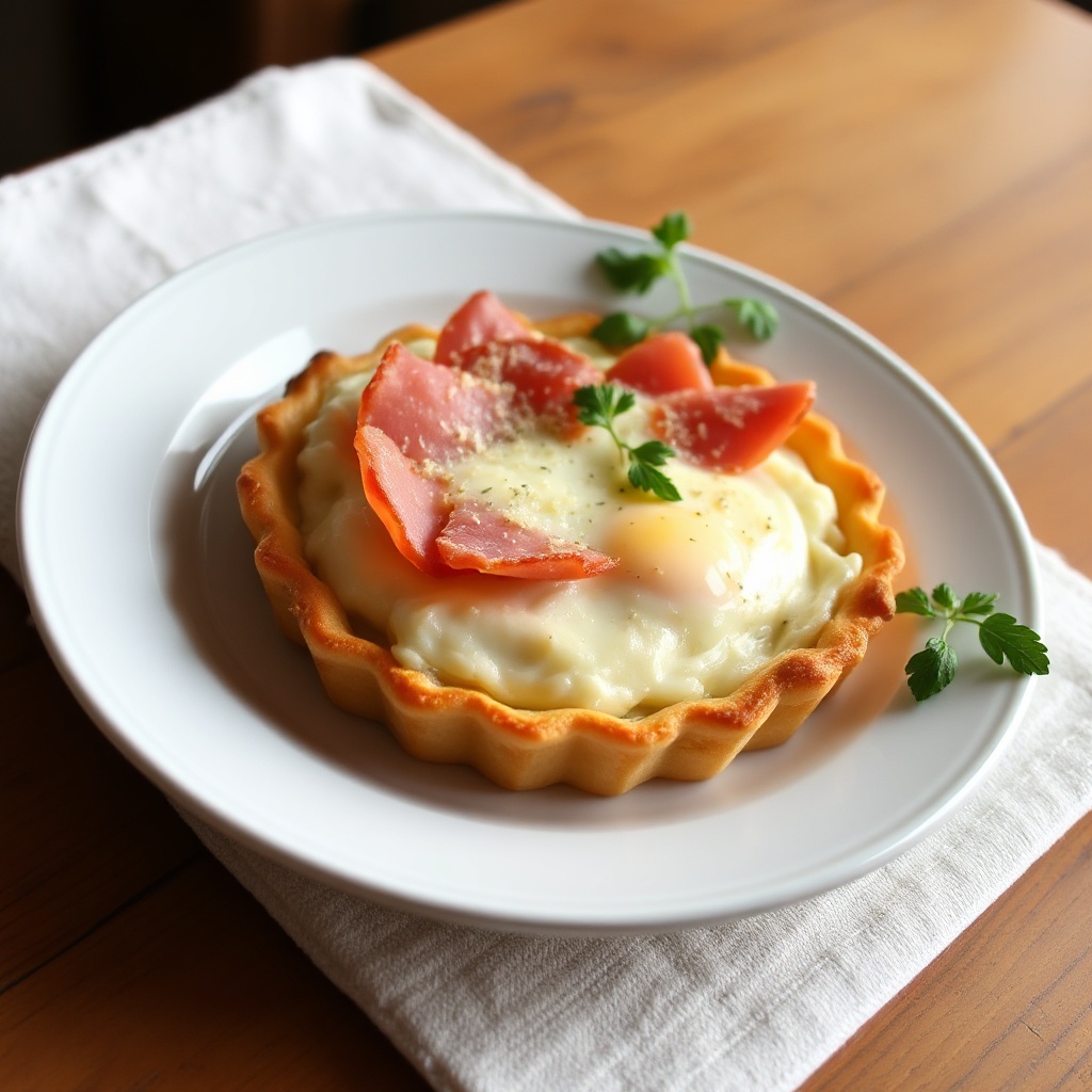 Herzhafter italienischer Käse- und Schinkenauflauf