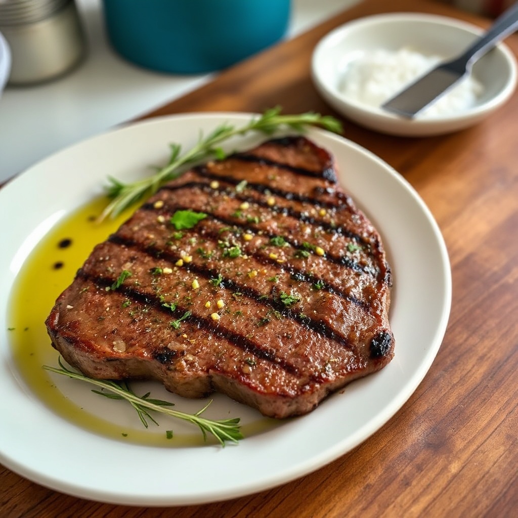 Gegrilltes Kräuter-infused Flanksteak